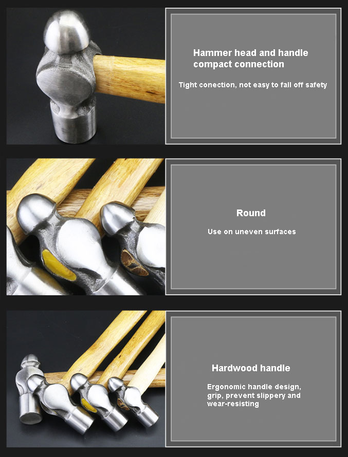 16 Oz Ball Peen Hammer Details