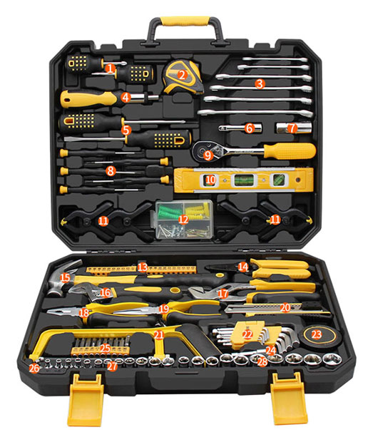 168-Piece Household Hand Tool Set Details