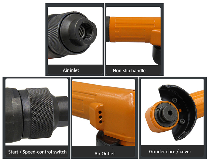 2 inch air angle grinder details