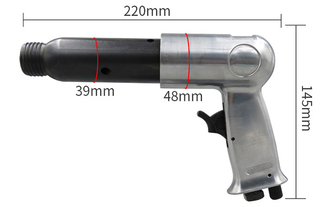 2100bpm air hammer size