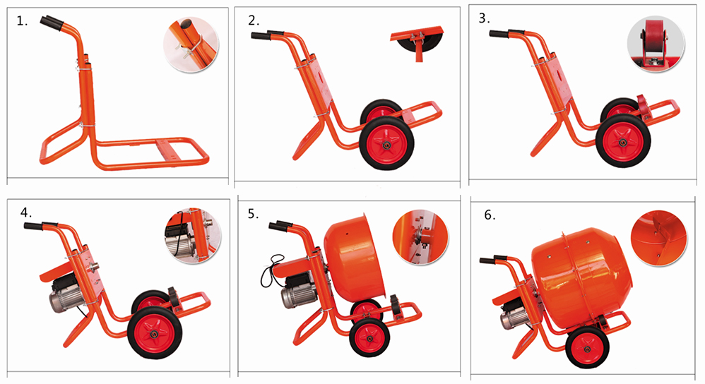 Concrete mixer installation method