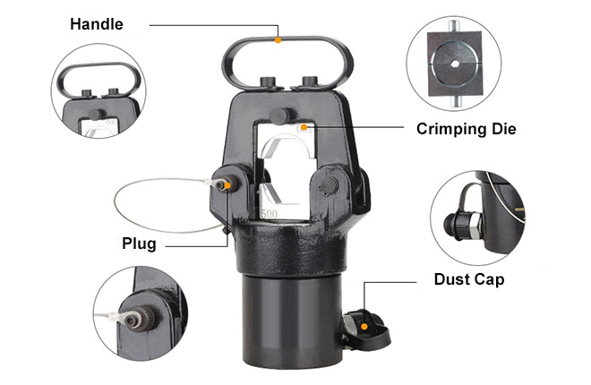 25 ton 55 ton Hydraulic Crimper Head Details