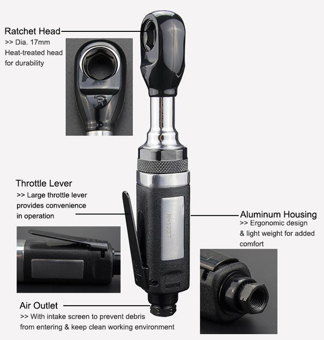 3/8 inch air ratchet wrench details