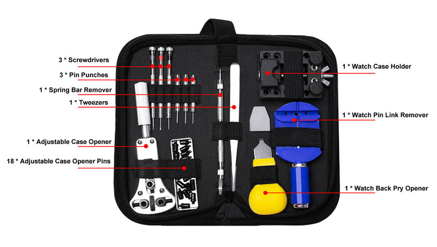 30PCS Watch Repair Tool Kit Details