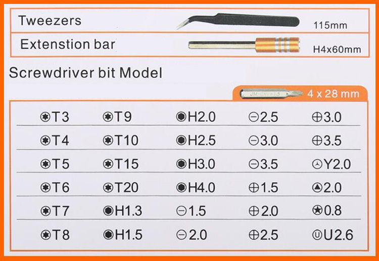 33 in 1 Magnetic Bit Screwdriver Set