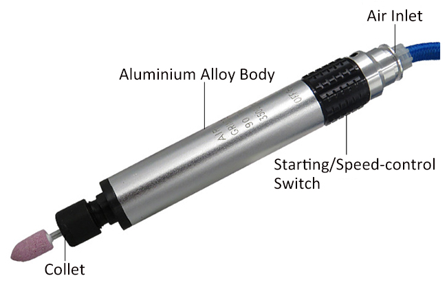 35000rpm air pencil grinder details
