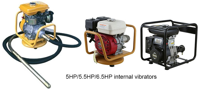 3600vpm 5hp 5.5hp 6.5hp internal vibrators