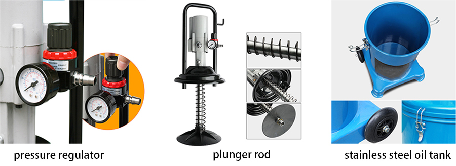 Details of 4 gallons air grease pump