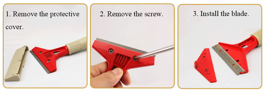4 inch razor scraper instructions for use
