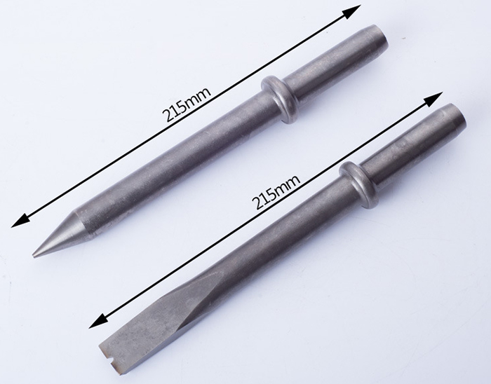 4 inch stroke air hammer chisels size