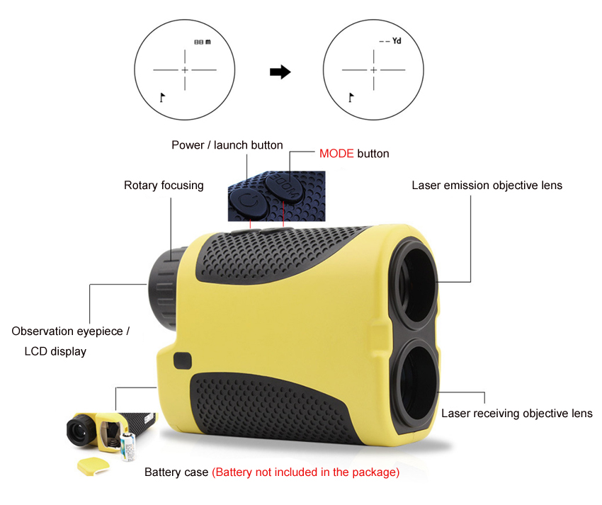 400 yards laser rangefinder details