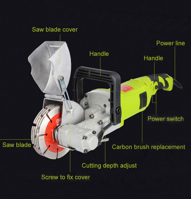 4000w wall chaser 115mm details