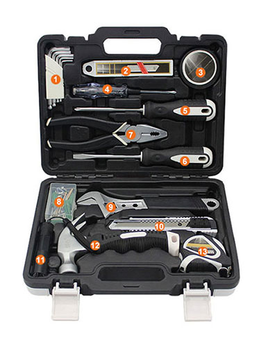 45 PCS Hand Tool Set for Home Repair