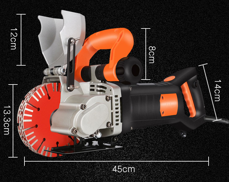 4800w wall chaser grooving machine size