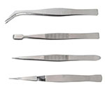 4pcs stainless steel craft tweezers set