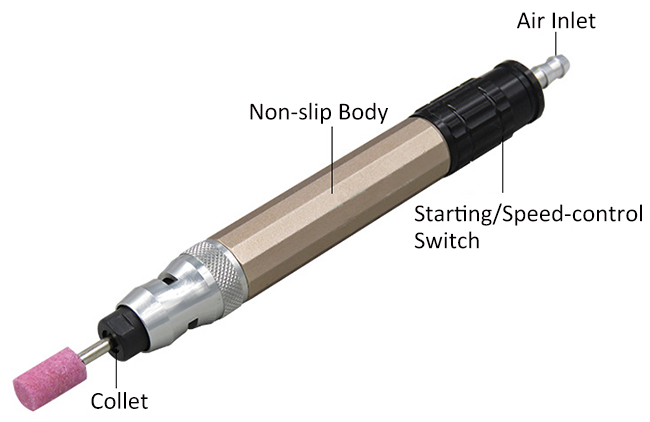 70000rpm air pencil grinder details