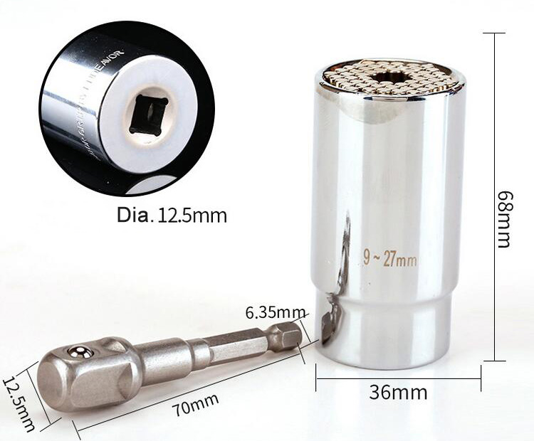 9mm-27mm Universal Socket Dimension