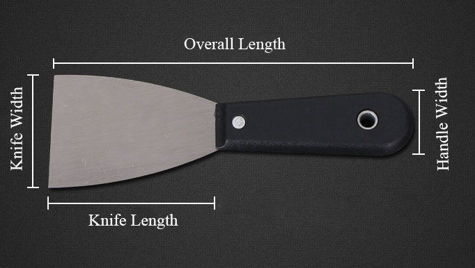 High-carbon-steel-putty-knife-dimension