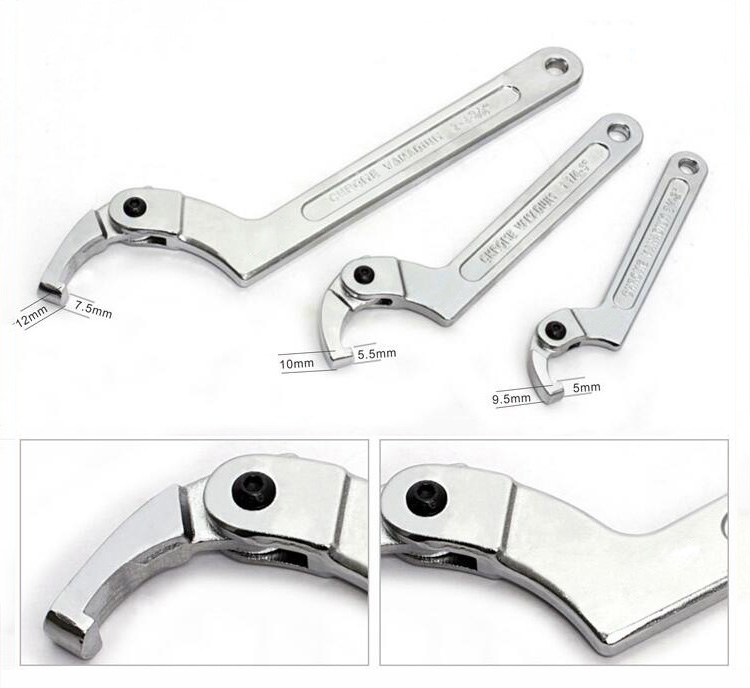 Adjustable Hook Spanner Wrench