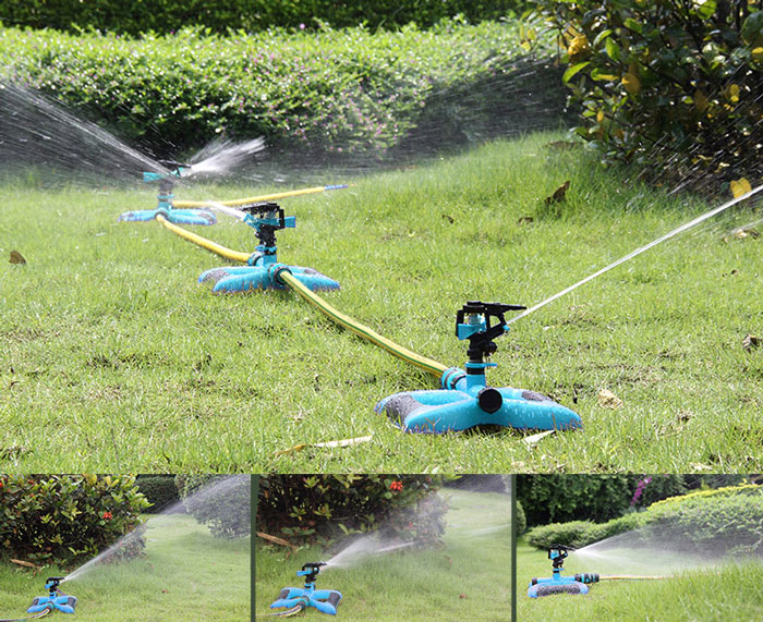 Adjustable Impulse Garden Lawn Sprinkler Application