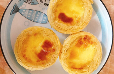 Air fryer egg tart