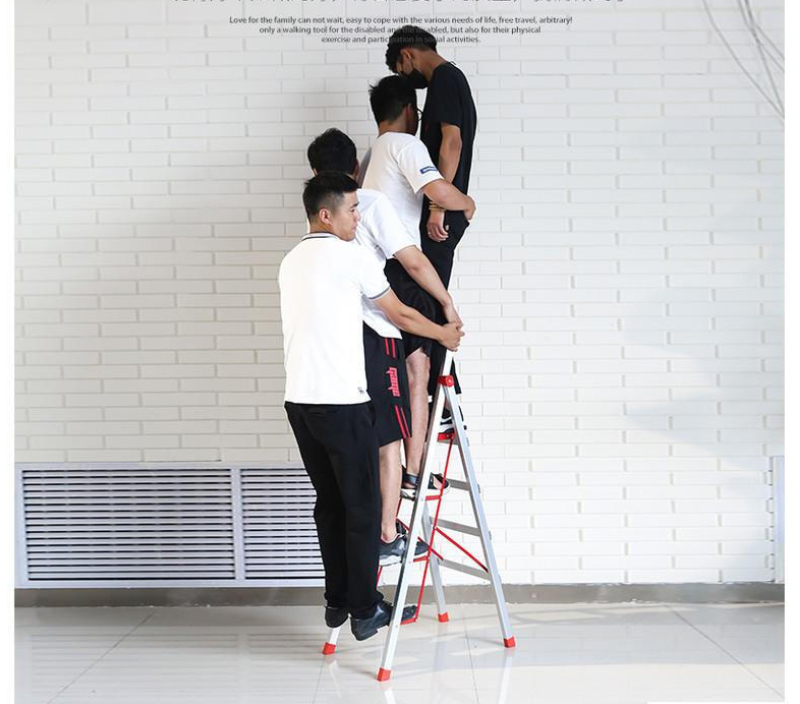 folding aluminium ladder strong load capacity