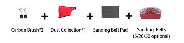 4 x 24 Inch Belt Sander Attachment Configuration