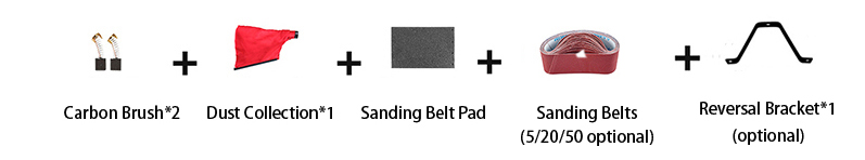 4 x 24 Inch Heavy Duty Belt Sander Attachment Configuration