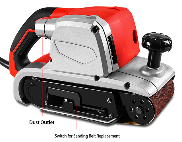 Back Structure of 4 x 24 Inch Belt Sander