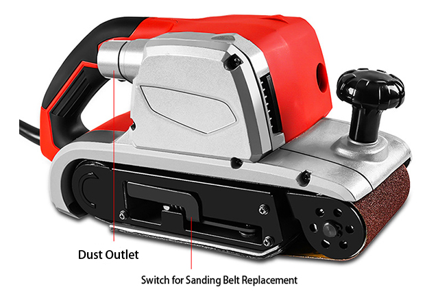 Back Structure of 4 x 24 Inch Heavy Duty Belt Sander