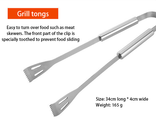 BBQ tongs of grill tool set