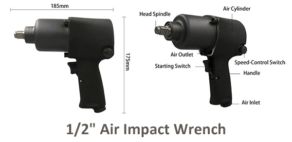 1/2" air impact wrench