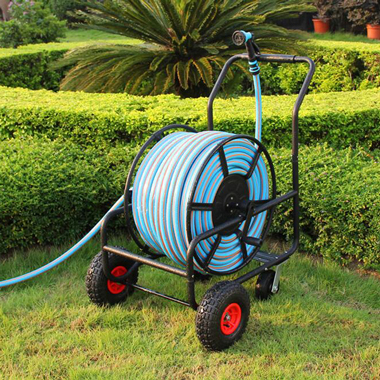 4-wheel garden hose cart