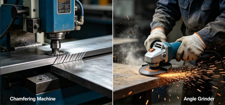 Comparison Between Chamfering Machine and Angle Grinder