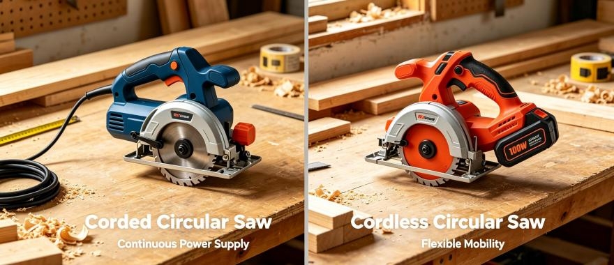 Comparison between Corded and Cordless Circular Saws