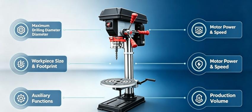 Key factors to choose bench drill press