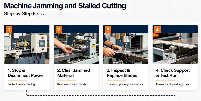 How to Solve the Problem of Machine Jamming and Stalled Cutting