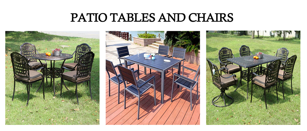patio tables and chairs