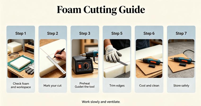 Seven Steps to Cutting Foam