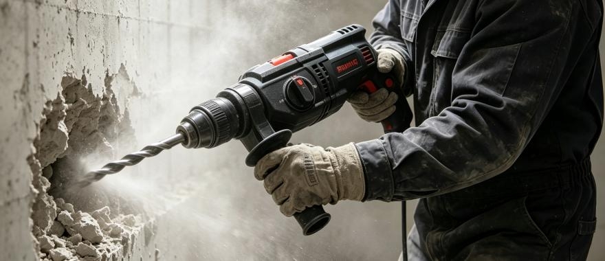 Use Rotary Hammer to Concrete Drilling