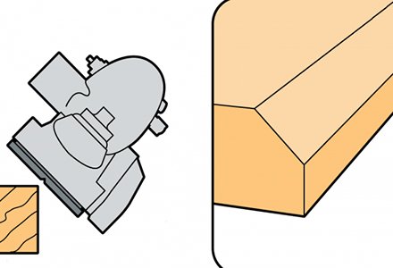 Chamfering Edges by Electric Planer