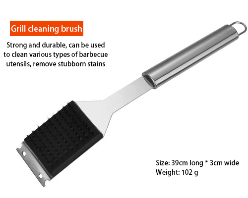 Cleaning brush of deluxe grill tool set