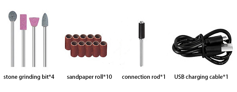 Configuration of 3.6V 1/8 Inch Cordless Electric Die Grinder