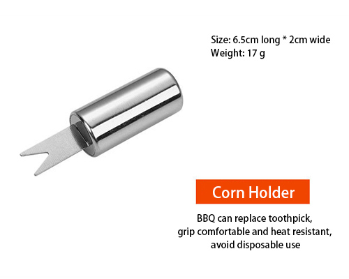 Corn holder of deluxe grill tool set
