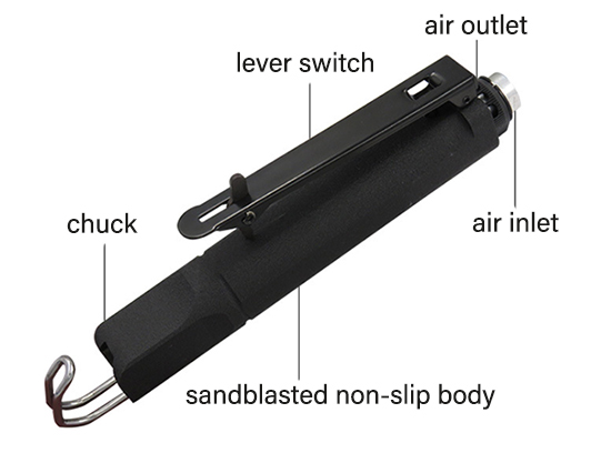 Details of 5000 bpm air body saw