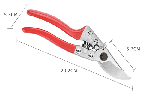 Details of 57mm hand tree pruners