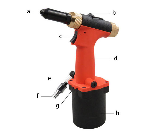 Details of Pneumatic Pop Rivet Gun