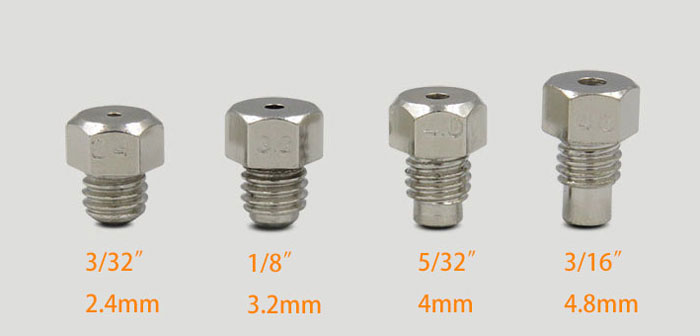 Diameter of Pistol Type Air Rivet Gun Nozzle