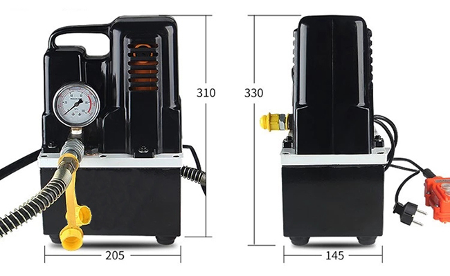 Dimension Drawing of 1.2kW Hydraulic Electric Pump, 10000 psi