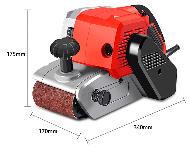 Dimensions Diagram of 4 x 24 Inch Heavy Duty Belt Sander